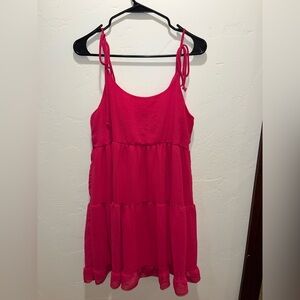 Vibrant Pink Sleeveless Dress
